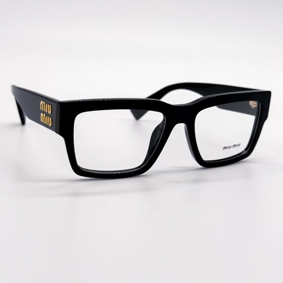 NEW MIU MIU MU02XV 1AB1O1 BLACK WOMEN EYEGLASSES - Picture 4 of 10